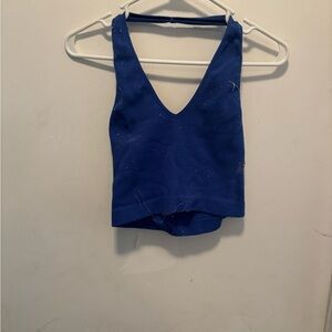 Blue‎ Sleeveless Women's Top